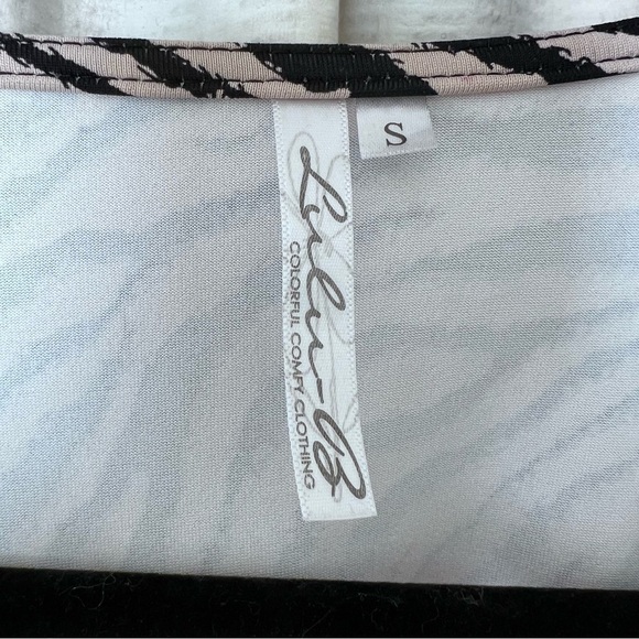 EUC Lulu-B Animal Print Zebra SPF Top size Small - Picture 4 of 9